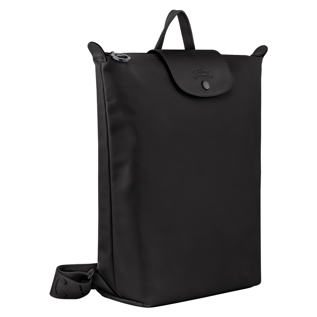Le Pliage Xtra 後背包 M 黑色 - 皮革 | Longchamp HK
