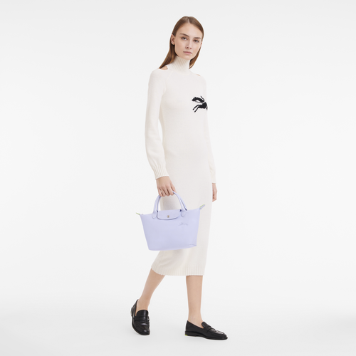Sac à main S Le Pliage Green , Toile recyclée - Ciel - Vue 2 de 6