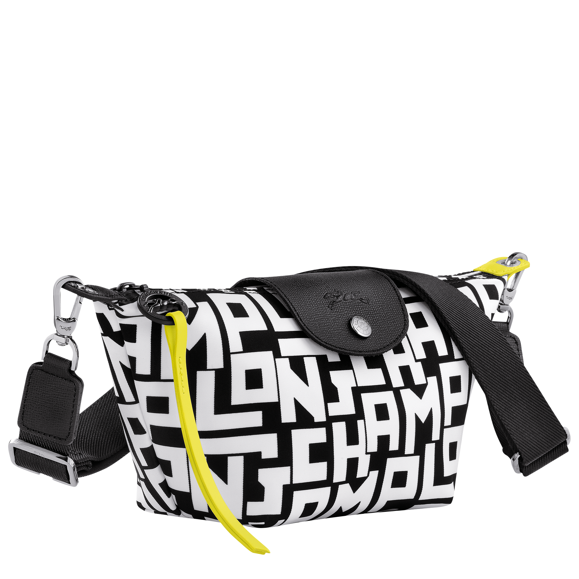 Le Pliage LGP Crossbody bag XS, Black/White