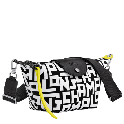 Le Pliage LGP Crossbody bag XS, Black/White