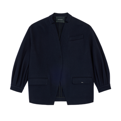 Jacke , Wollstoff - Marine