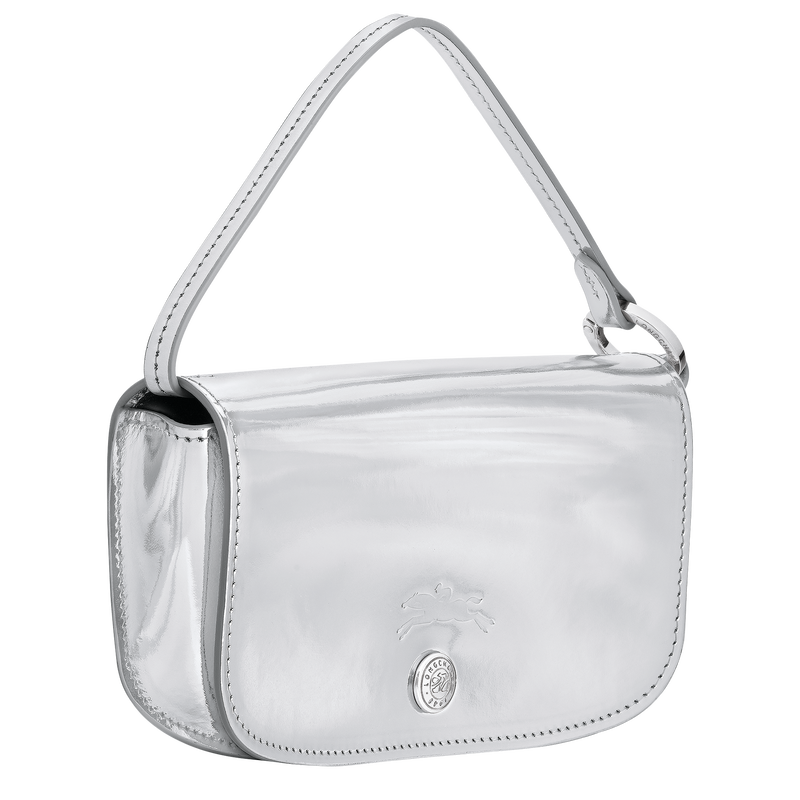 Le Roseau Estuche para gafas , Cuero - Plateado  - Vista 2 de 3