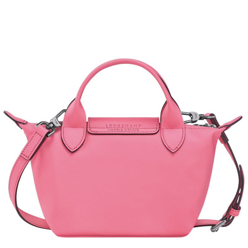 Brand New in Box Longchamp Le Pliage Leather Satchel Bag ~ Pink