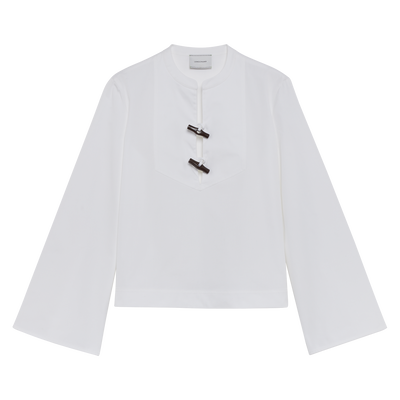 Camisa , Popelina - Blanco