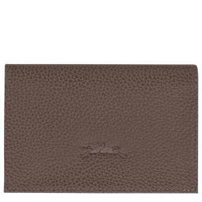 Le Foulonn&eacute; Card holder, Taupe