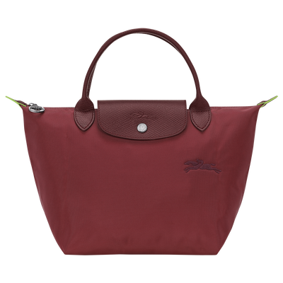 Le Pliage Green S Handbag , Pomegranate - Recycled canvas