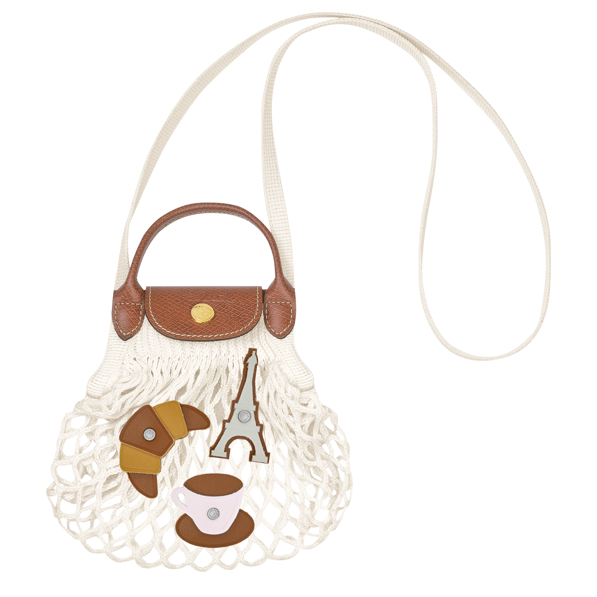 Le Pliage Filet Mesh bag XS, Ecru