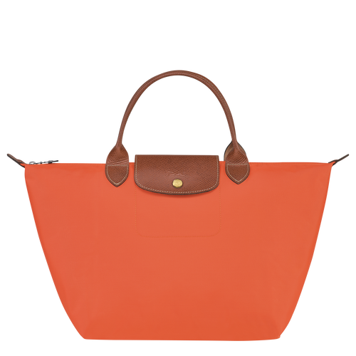 Le Pliage Original M Handbag , Orange - Recycled canvas - View 1 of 7