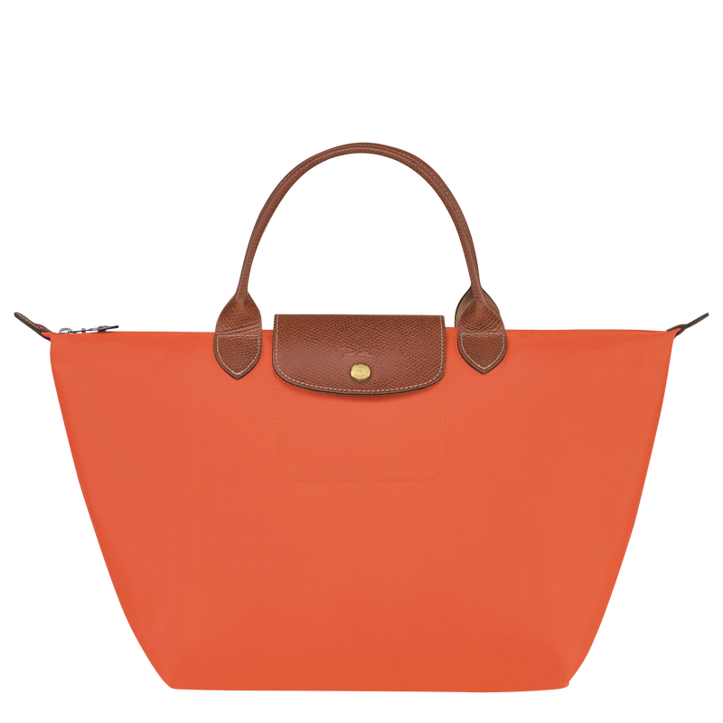 Le Pliage Original M Handbag , Orange - Recycled canvas  - View 1 of 7