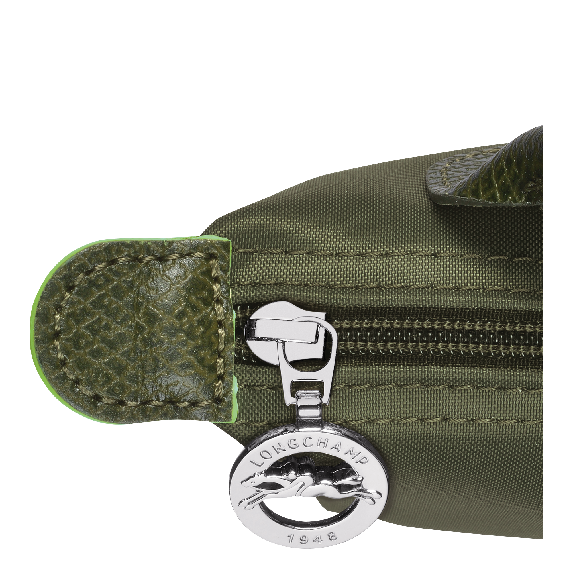 Le Pliage Green Pouch with handle, Forest