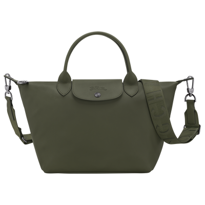 Le Pliage Xtra 手提包 S , 冷杉綠色 - 皮革