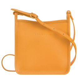 Le Foulonné 系列 拉鏈斜背包小型 S , 杏色 - 皮革