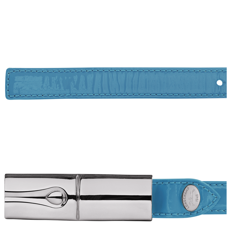 Dameng&uuml;rtel Le Roseau , Leder - Azurblau  - Ansicht 2 von 2