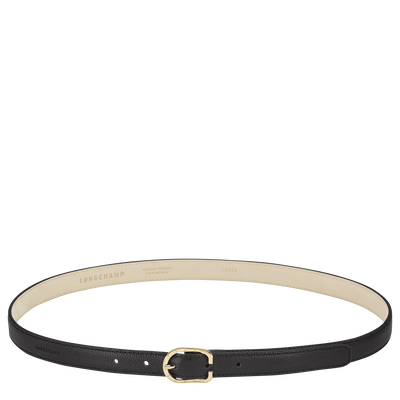 Le Foulonn&eacute; Ladies' belt , Black - Leather
