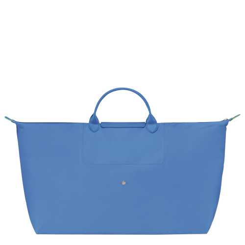 Reisetasche M Le Pliage Green , Recyceltes Canvas - Kornblumenblau - Ansicht 4 von 6