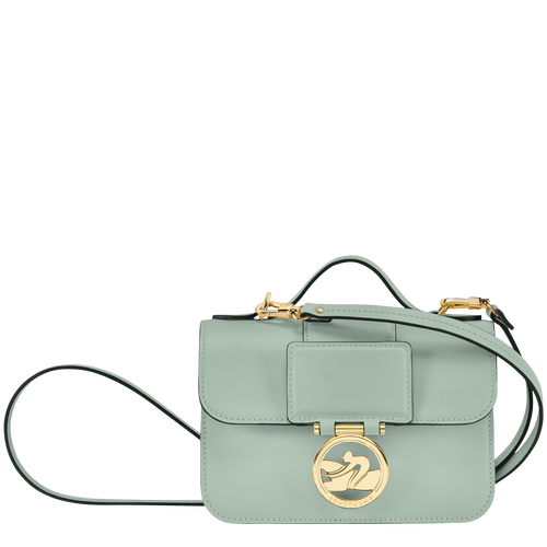 Box-Trot XS Crossbody bag , Green-gray - Leather - View 1 of  6