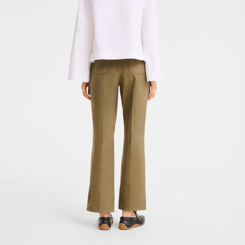 Trousers , Olive - Overdyed cotton  - View 3 of  3