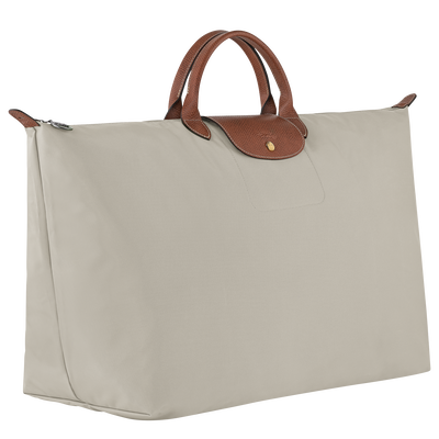 Reisetasche XL Le Pliage Original , Recyceltes Canvas - Kieselsteingrau