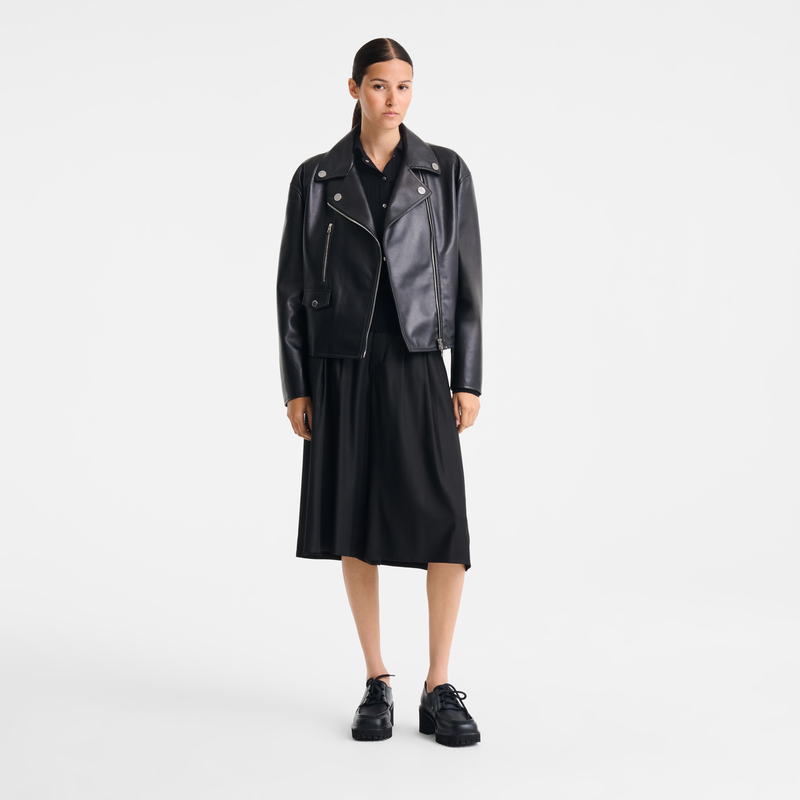 Chaqueta , Cuero - Negro  - Vista 2 de 3