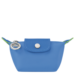 Le Pliage Green Coin purse , Cornflower - Recycled canvas