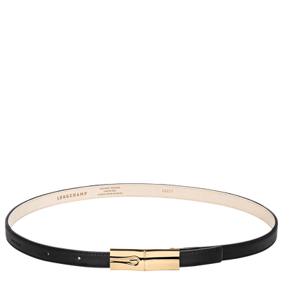 Le Roseau Cintur&oacute;n de mujer , Cuero - Negro