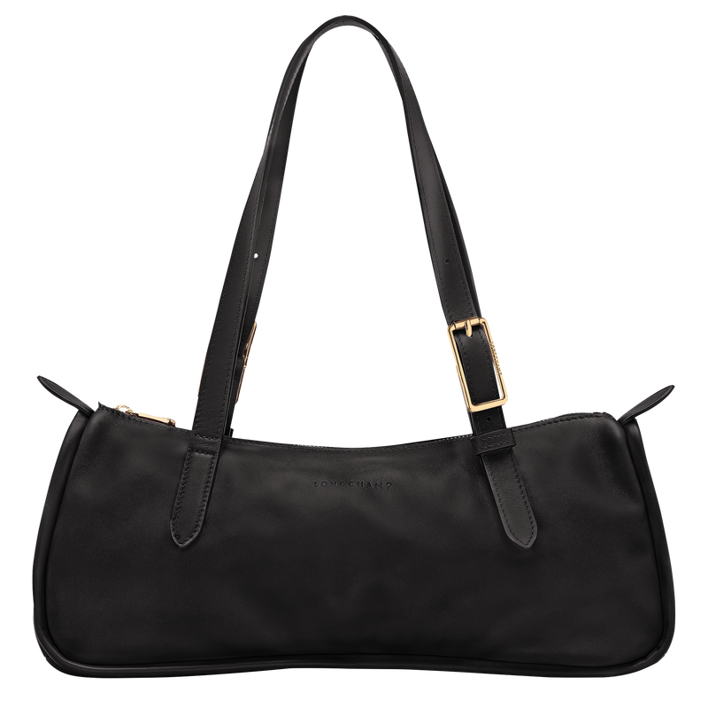 Sac port&eacute; &eacute;paule L Looong , Cuir - Noir  - Vue 1 de 6