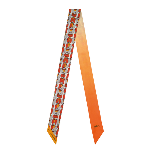 Bandeau Origami Le Pliage , Soie - Orange - Vue 1 de 2