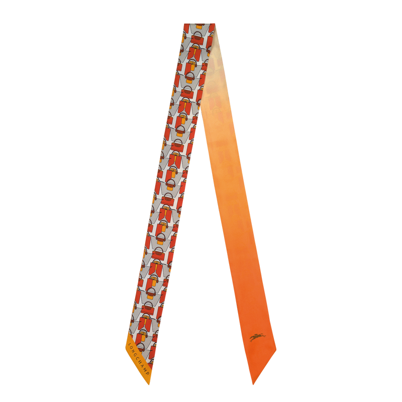 Seidenschal Origami Le Pliage , Seide - Orange  - Ansicht 1 von 2