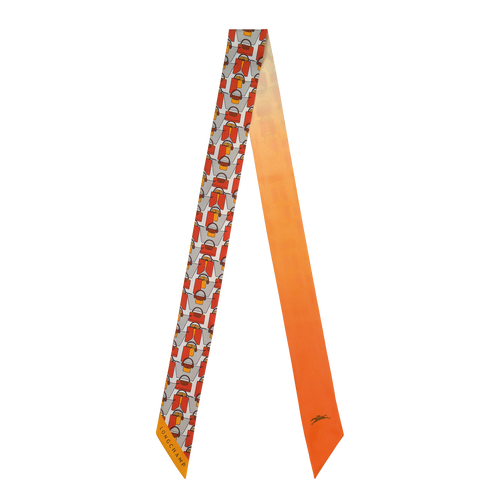 르 플리아쥬 오리가미 실크 리본 , 오렌지 - 실크 - 1 이미지 보기 2