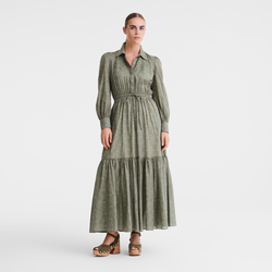 Long dress , Laurel - Printed veil