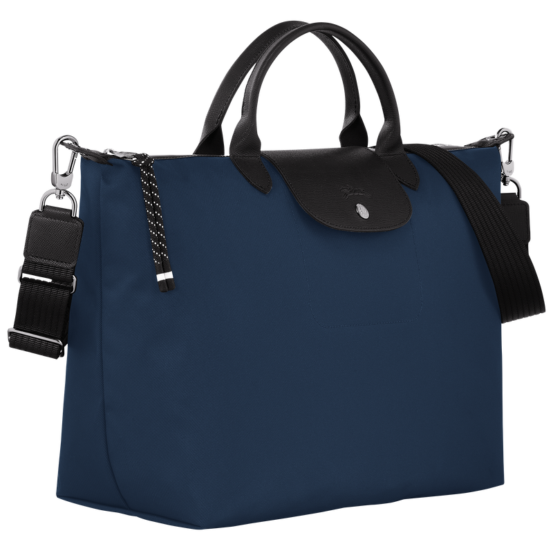 Le Pliage Energy XL Handbag , Navy - Recycled canvas  - View 3 of  5