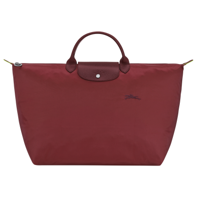 Le Pliage Green 旅行袋 L , 紅石榴色 - 再生帆布