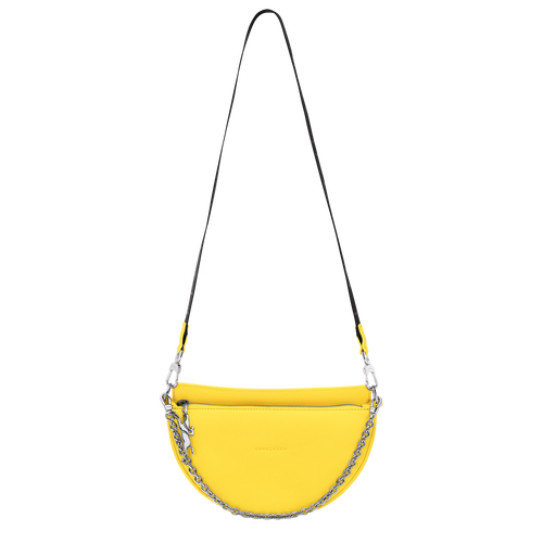 Smile S Crossbody bag , Yellow - Leather - View 5 of 7