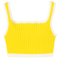 Kollektion Frühjahr/Sommer 2023 BH in Strickware, Zitrone