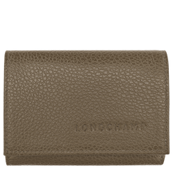 Le Foulonn&eacute; Compact wallet , Caper - Leather