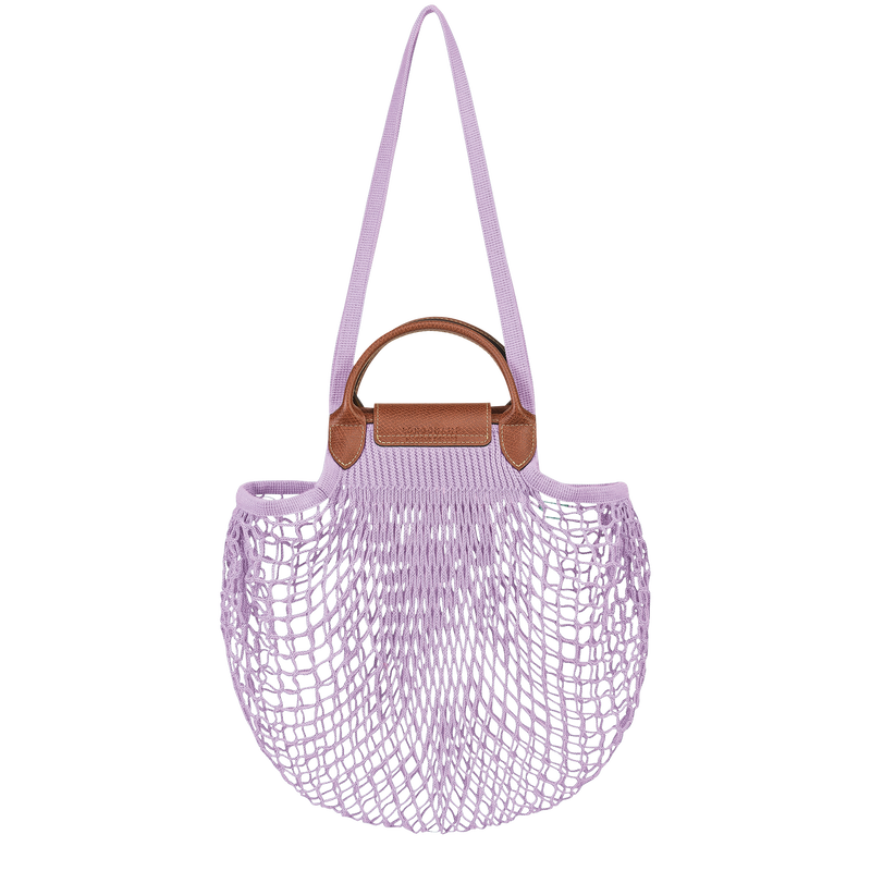 Le Pliage Filet L Mesh bag , Lilac - Canvas  - View 3 of 3