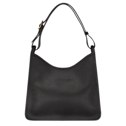 Longchamp Black Leather e Shoulder Bag Longchamp