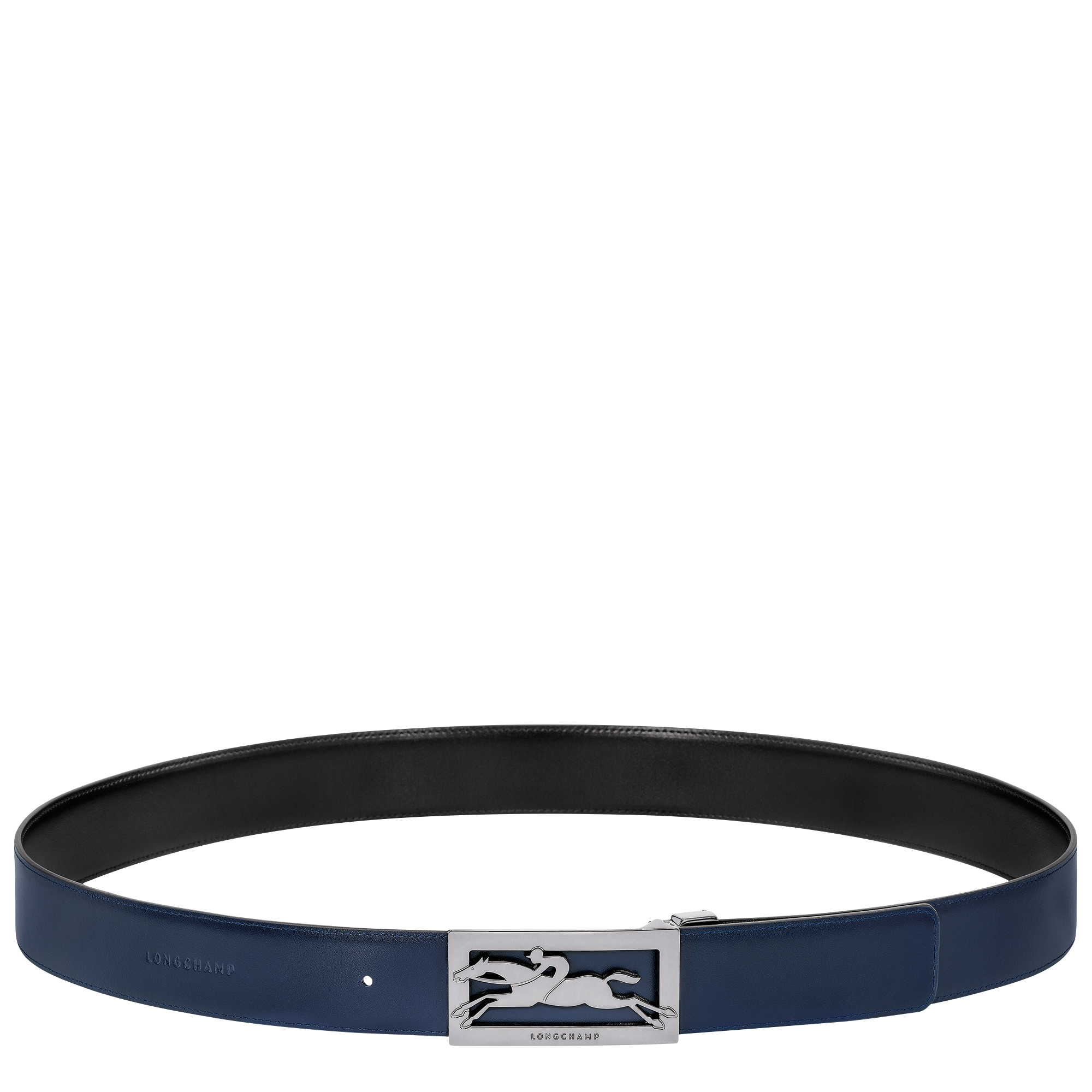 Men's belt, Black/Navy - View 3 of
5 - zoom in Delta Box Men's belt, Black/Navy