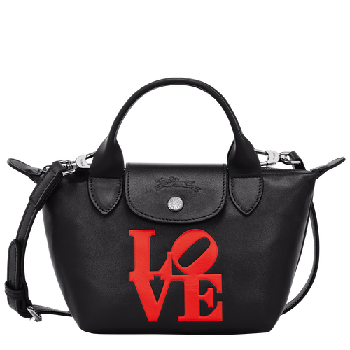 Longchamp x Robert Indiana XS Handbag , Black - Leather - View 1 of 5