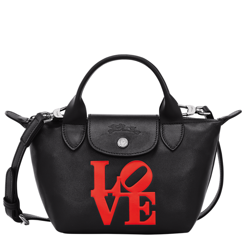 Longchamp x Robert Indiana XS Handbag , Black - Leather  - View 1 of 5