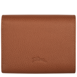 Le Foulonné 系列 小型錢包 , 淡紅褐色 - 皮革