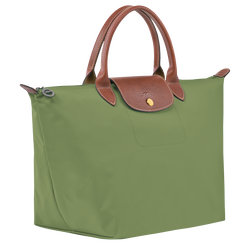 Le Pliage Original Tas met handgreep aan de bovenkant M , Mosgroen - Gerecycled canvas