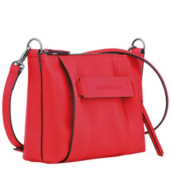 Longchamp 3D 斜背袋 S, 紅色