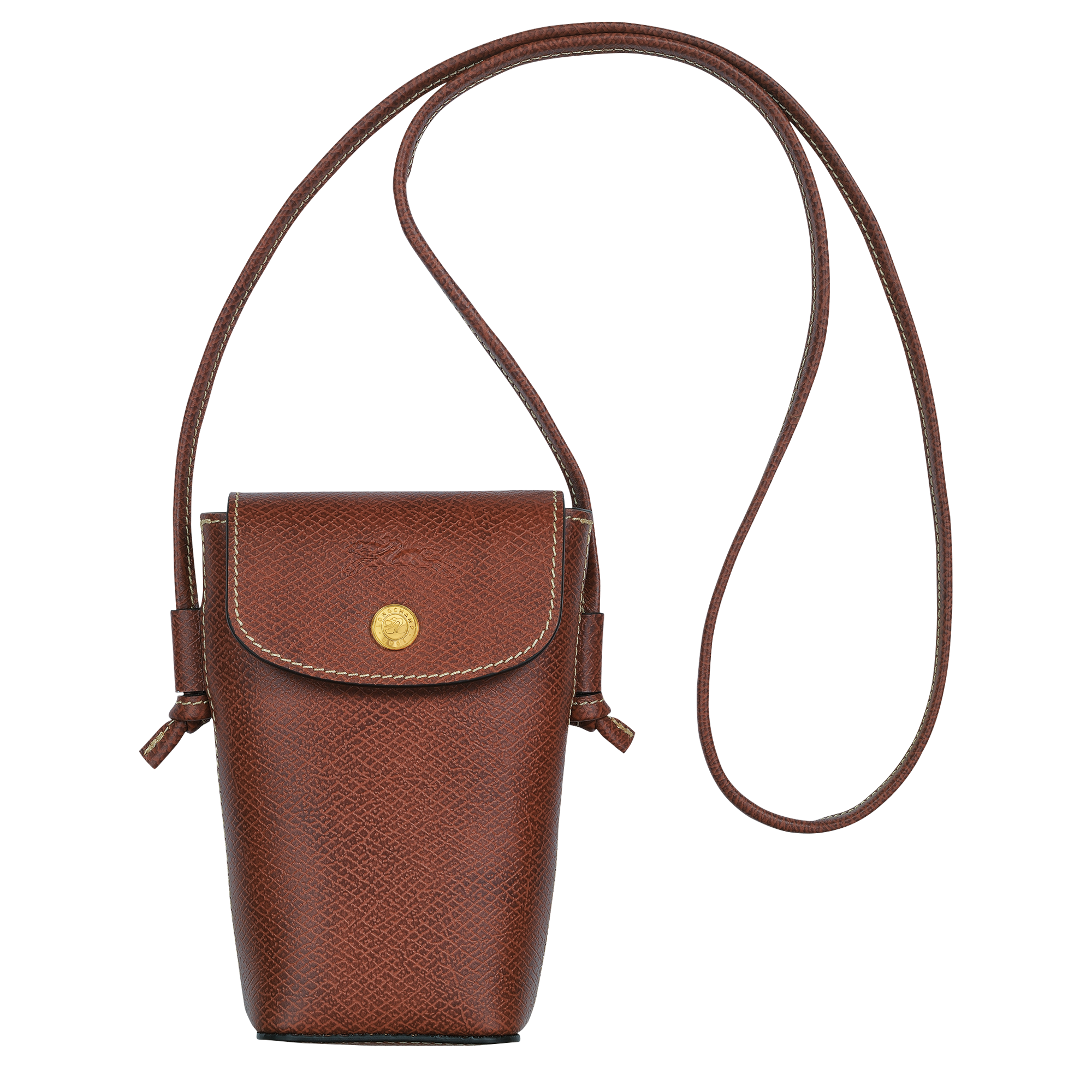 Phone case with leather lace, Brown - View 1 of
4 - zoom in Épure Phone case with leather lace, Brown