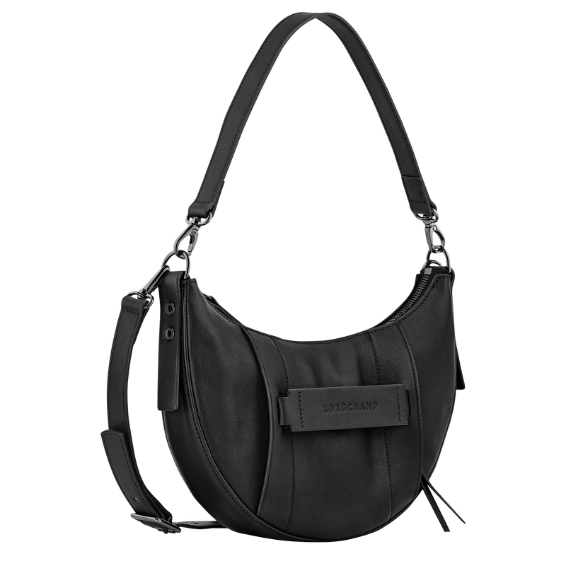 Umh&auml;ngetasche S Longchamp 3D , Leder - Schwarz  - Ansicht 3 von 4