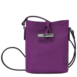 Roseau 系列 斜背袋 XS , 紫色 - 皮革