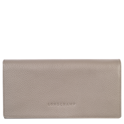 Le Foulonné Continental wallet , Turtledove - Leather