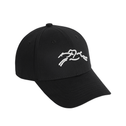 Solid cap , Black - Organic cotton