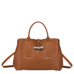 Handtasche M Le Roseau , Leder - Cognac