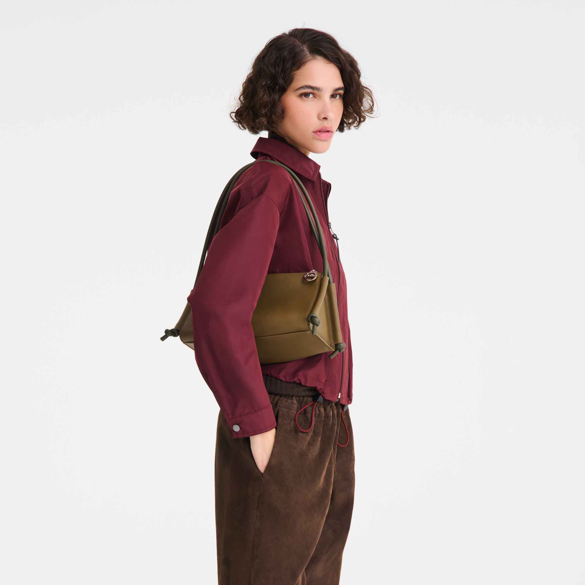 Le Pliage Xtra ショルダーバッグ M, オリーブ
